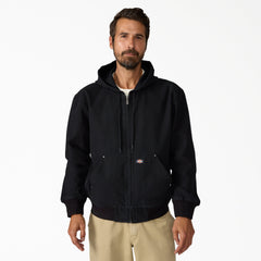 Unlined Canvas Hooded Bomber