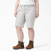 Women's Plus Relaxed Fit Duck Carpenter Shorts, 11"