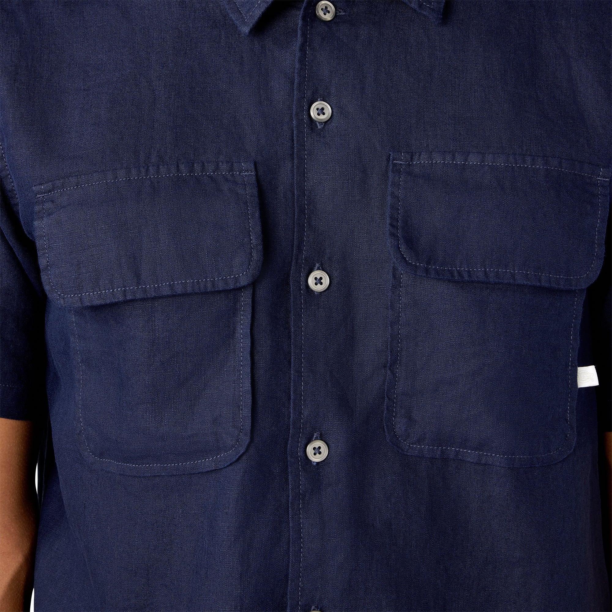 Short Sleeve Linen Work Shirt
