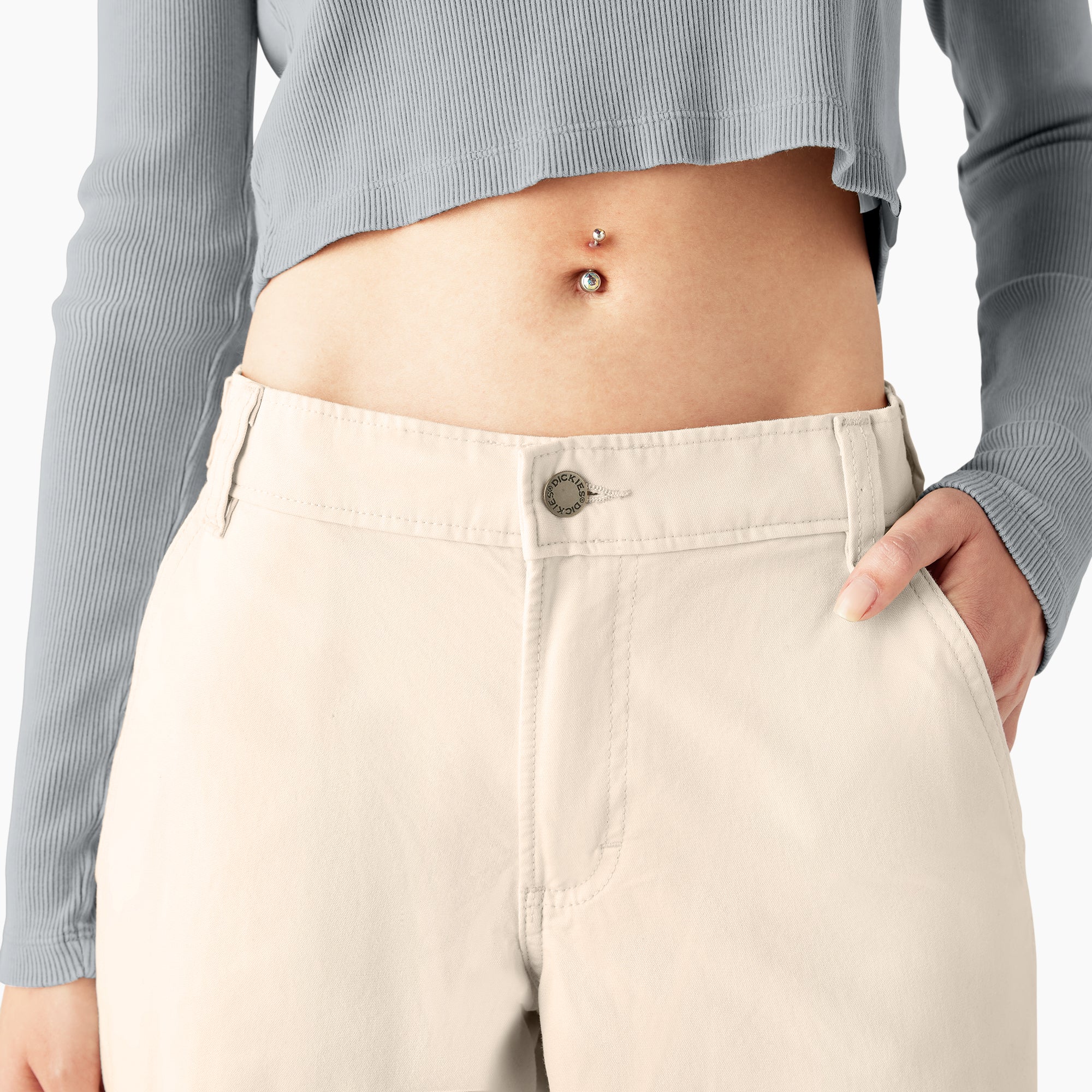 Women's Relaxed Fit Duck Canvas Cargo Pants