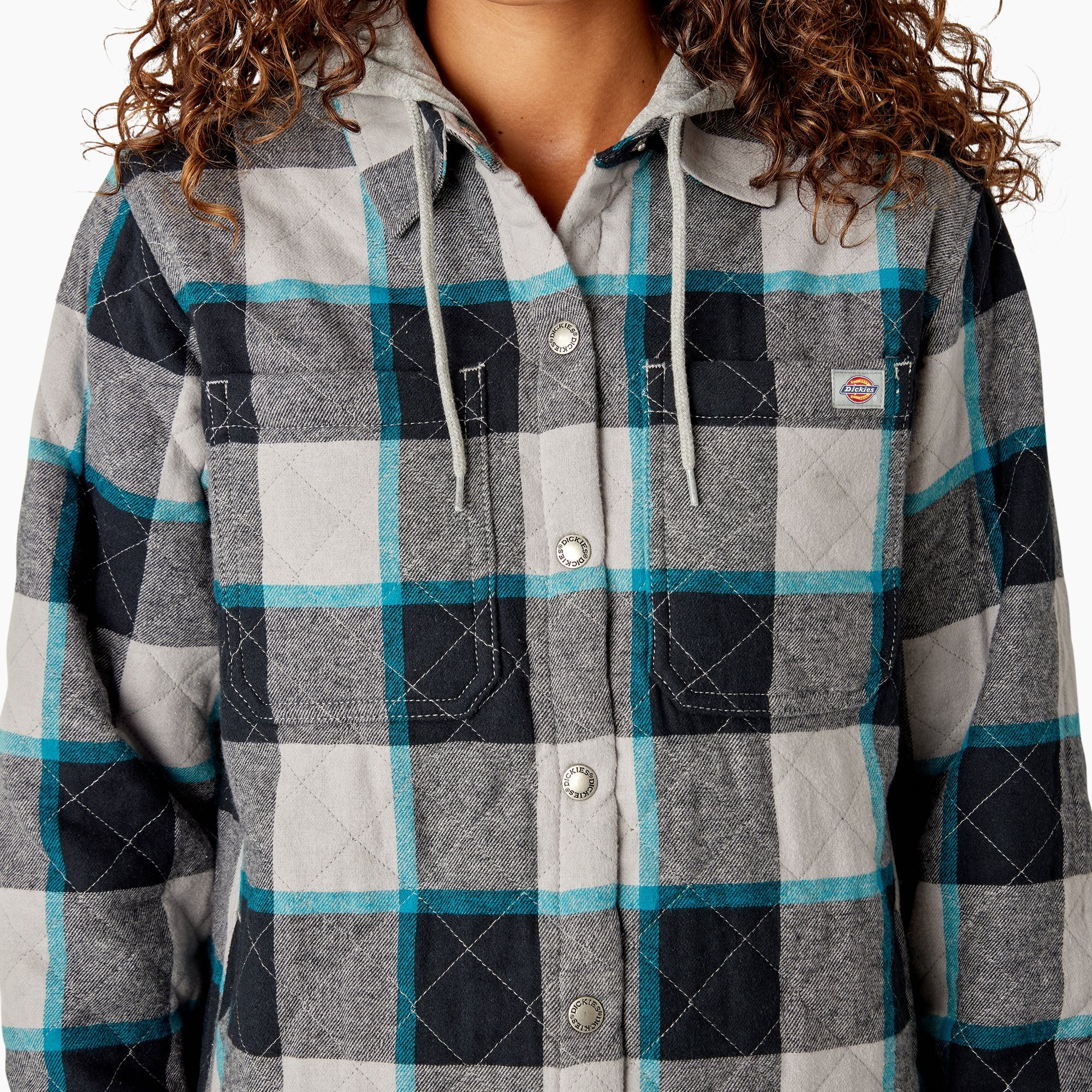 Women's Flannel Hooded Shirt Jacket