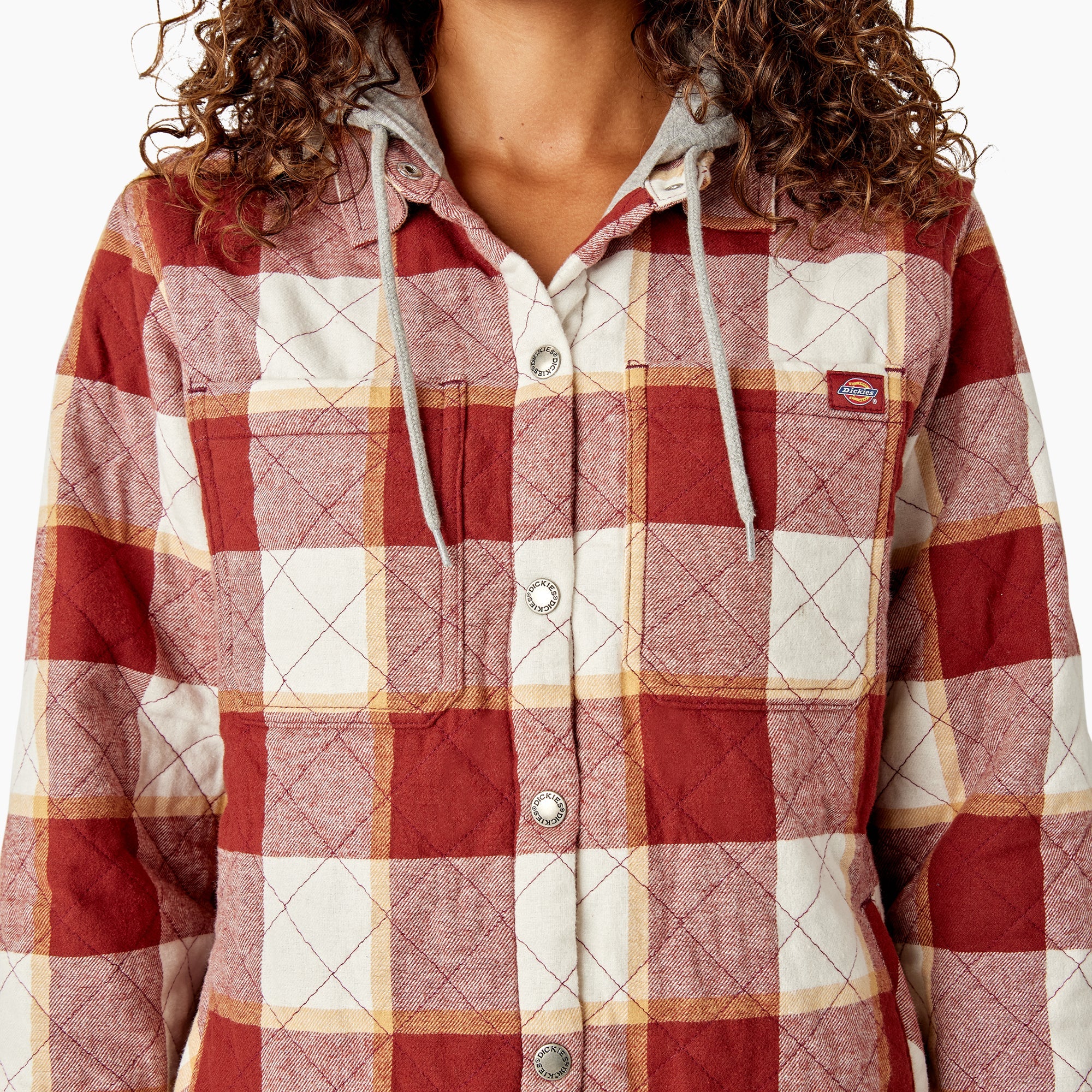 Women's Flannel Hooded Shirt Jacket