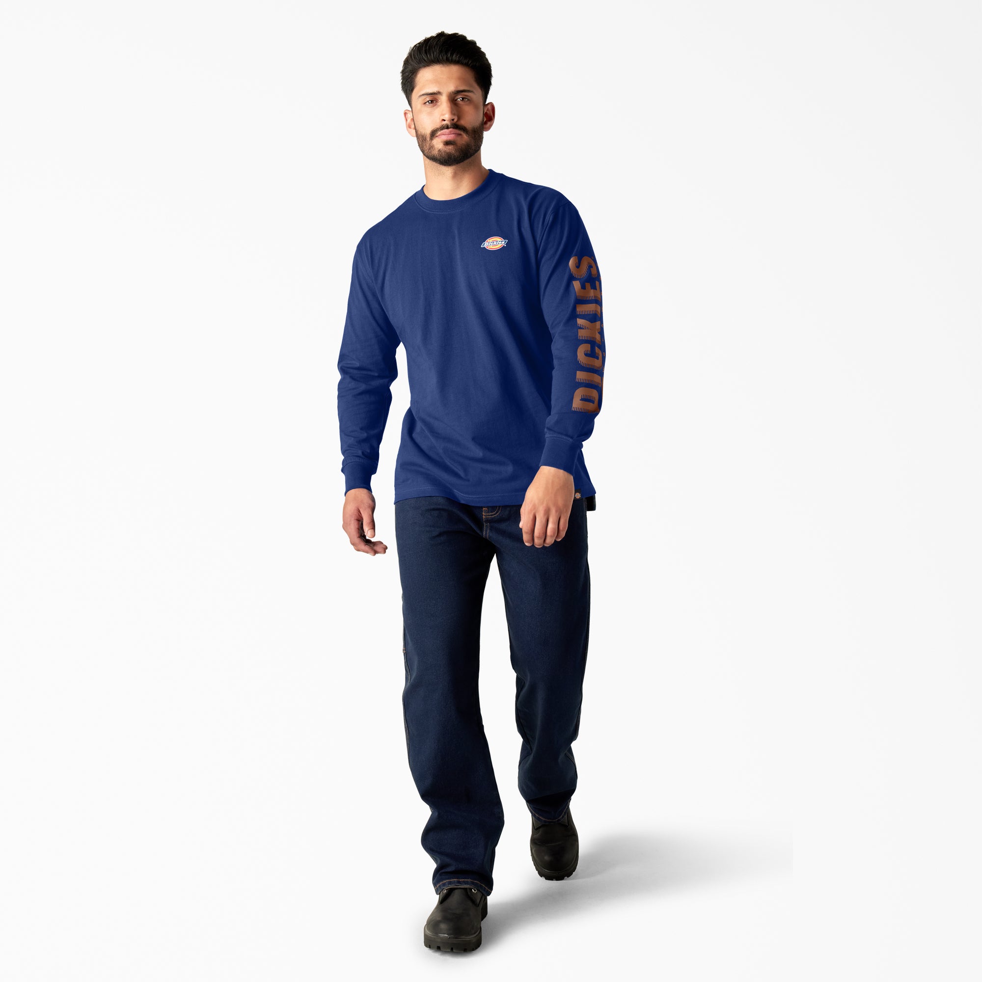 Long Sleeve Workwear Graphic T-Shirt