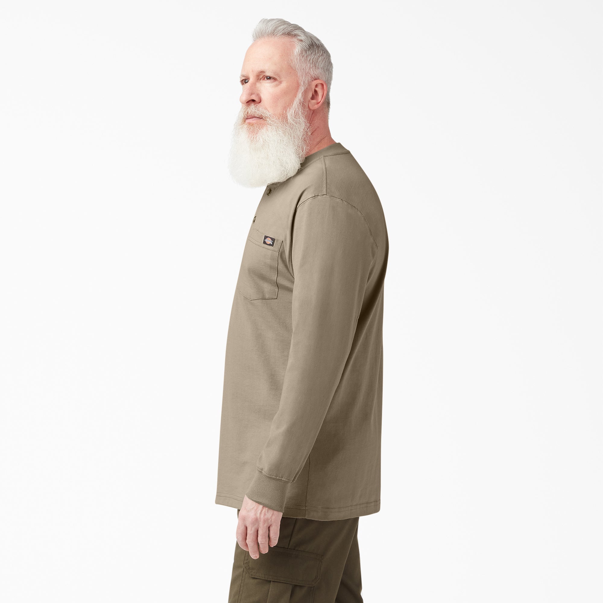 Heavyweight Long Sleeve Henley T-Shirt