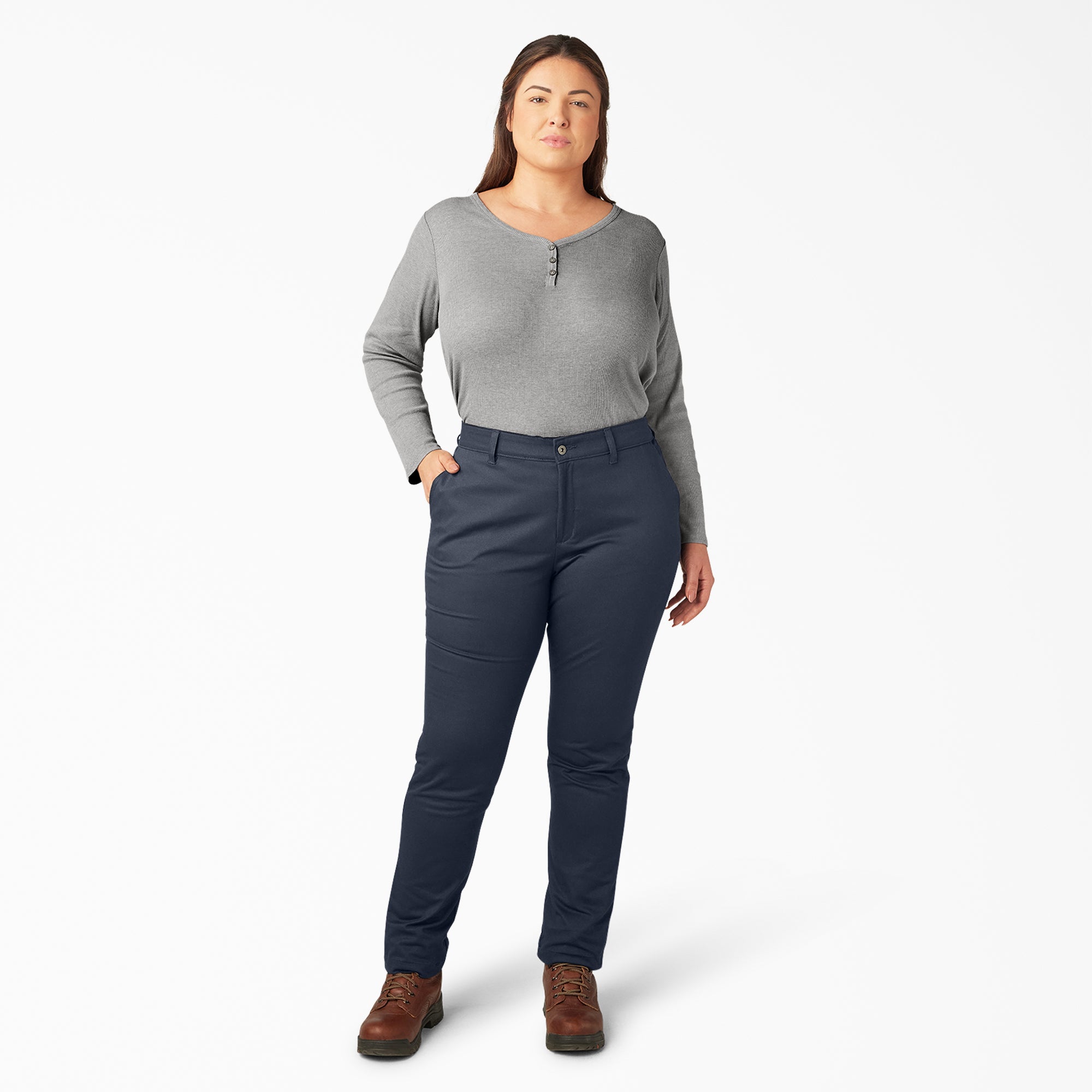 Women's Plus Mid Rise Skinny Leg Pants