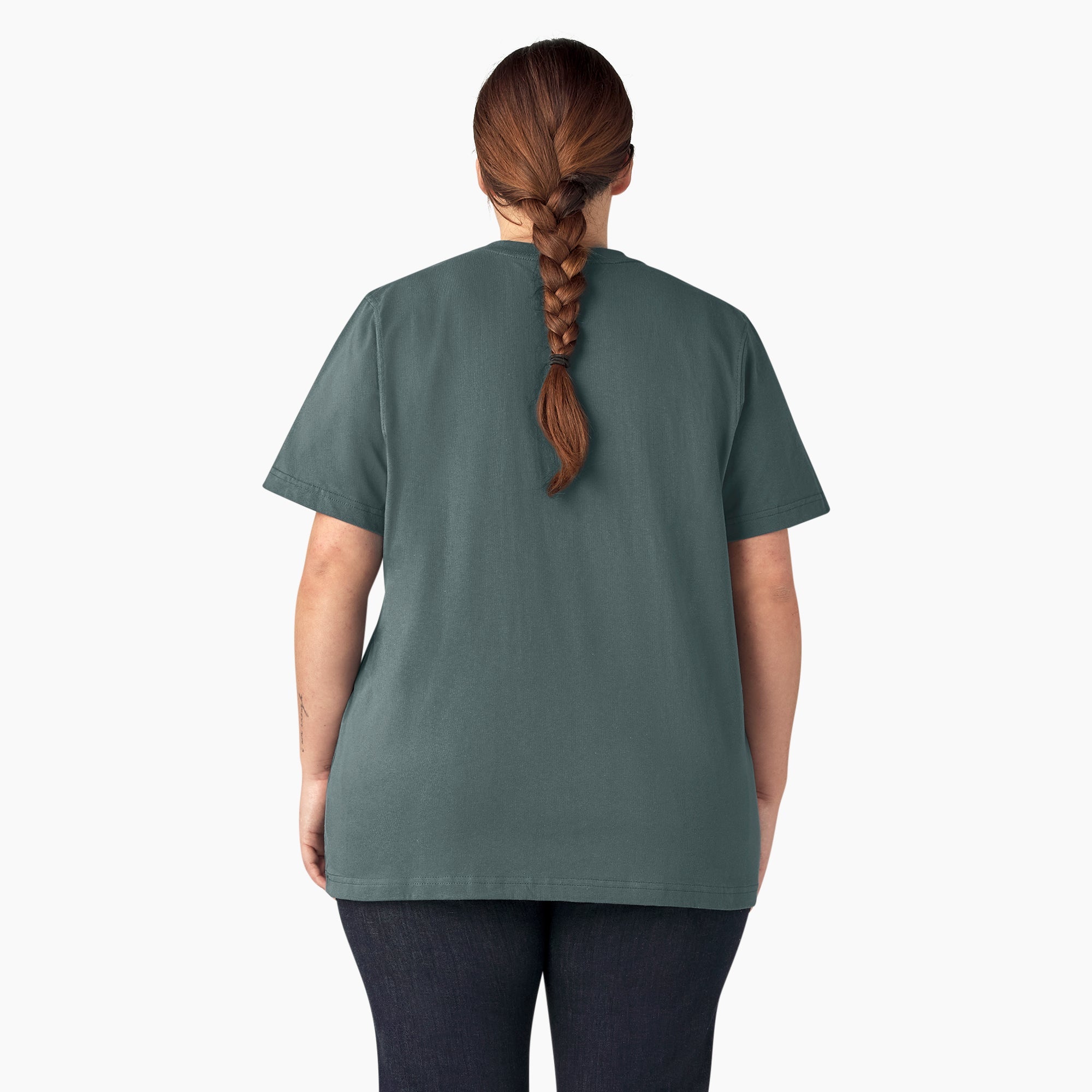Women's Plus Heavyweight Short Sleeve Pocket T-Shirt