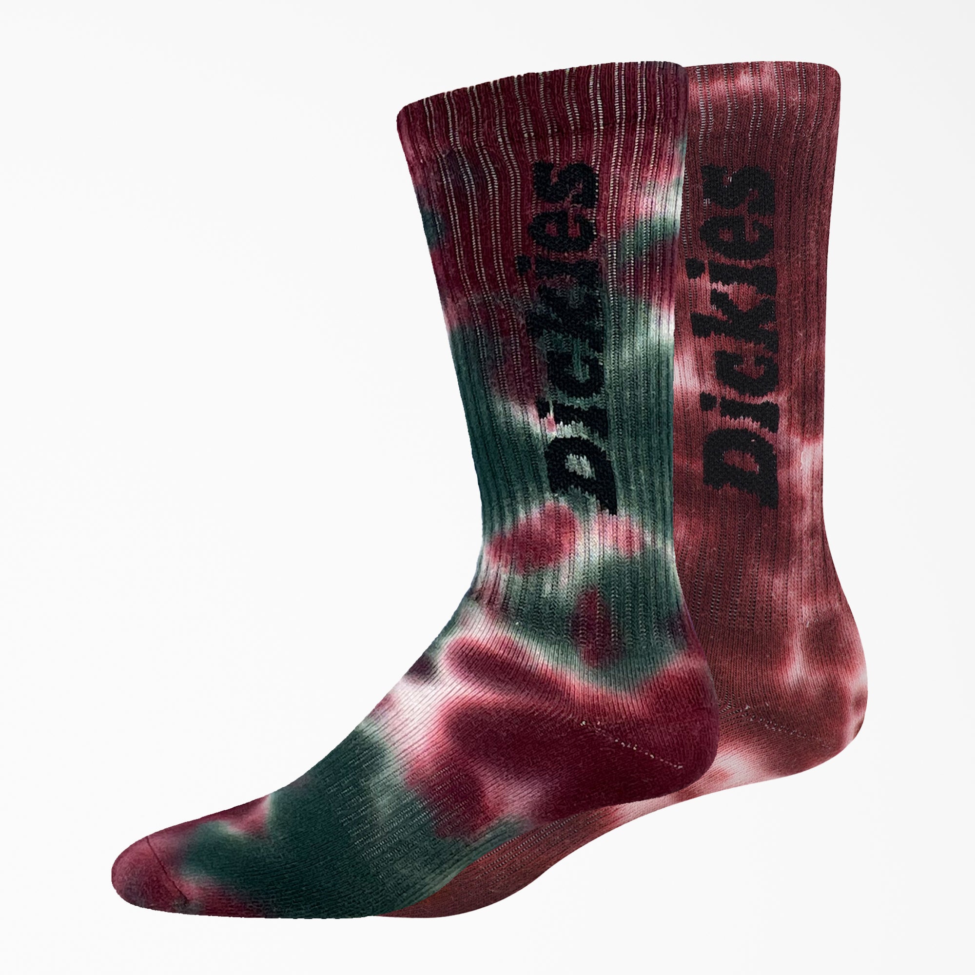 Tie-Dye Crew Socks, Size 6-12, 2-Pack